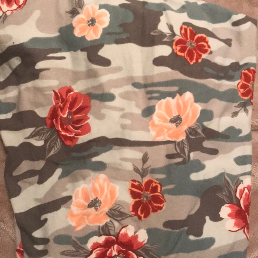 Woman Within Camo Floral Leggings